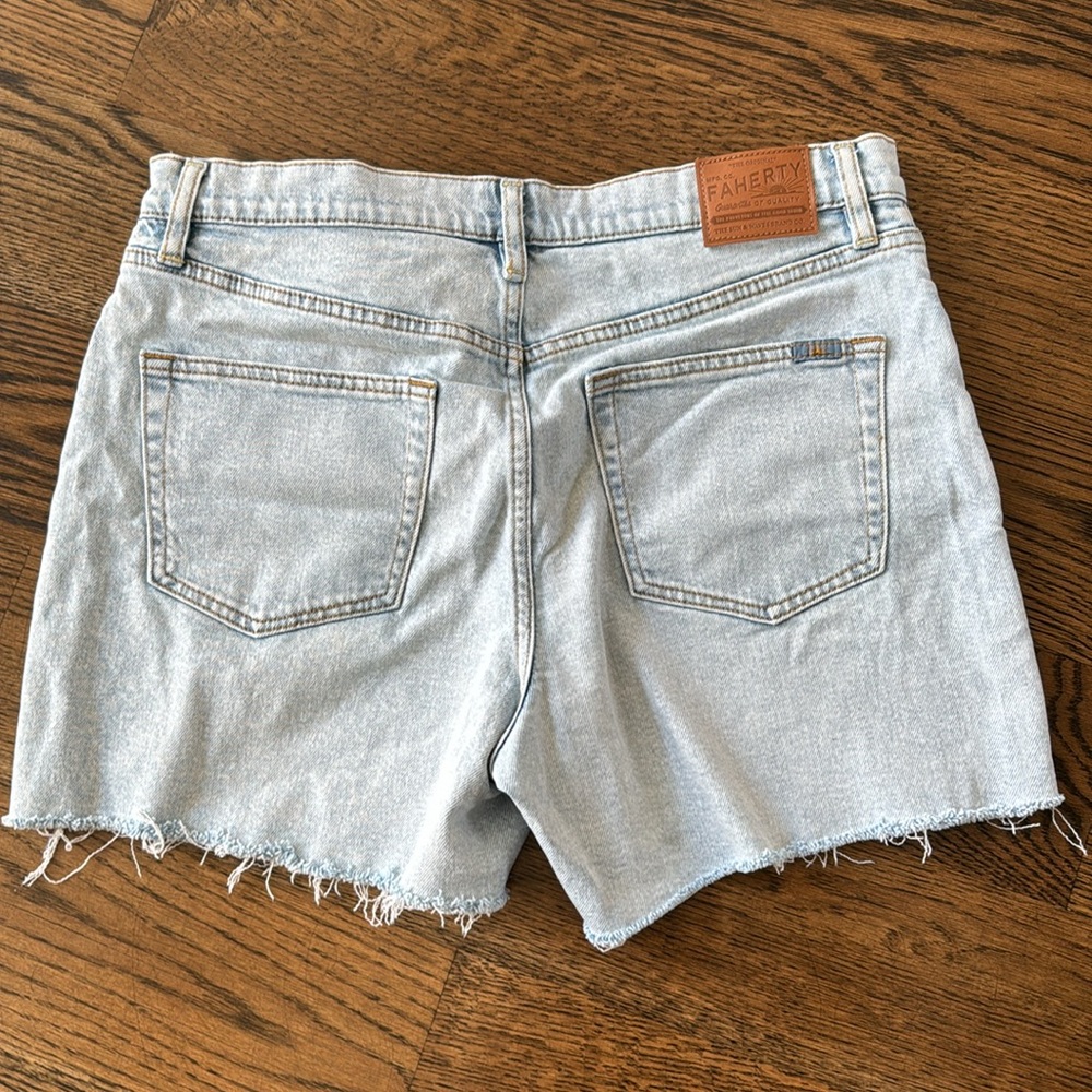 FAHERTY Organic Cotton Denim Short - Picture 2 of 2